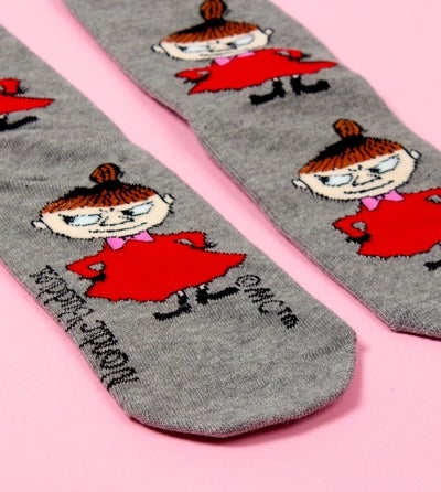Nordicbuddies Mumin Little My Intrige Damensocken, grau