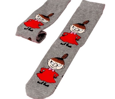 Nordicbuddies Mumin Little My Intrige Damensocken, grau