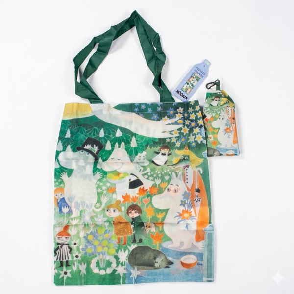 House of Disaster Mumin Garten Recycling-Einkaufstasche