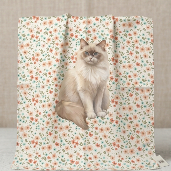 Schal mit gro&szlig;em Katzenprint