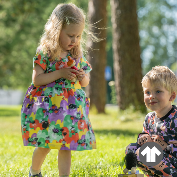 KiOma Mumin Kinder Kleid Miisa, K&ouml;nige des Berges, 92-128cm