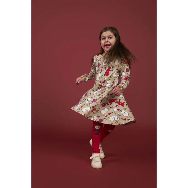 Martinex Kinder Moomin Kleine My Leggings, Rot