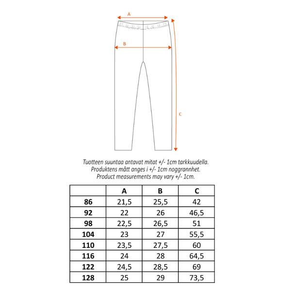 Martinex Kinder Moomin Kleine My Leggings, Rot