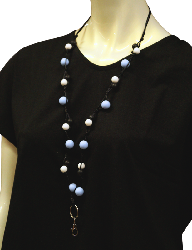 Ihanaiset Schl&uuml;sselband mit Sicherheitsschloss, blau