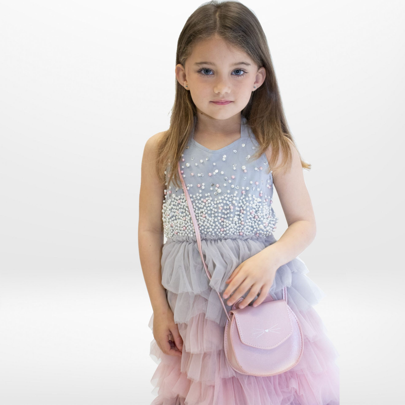 Yuko B. Leonie Cat Kinder-Umh&auml;ngetasche &ndash; Hellrosa Katze