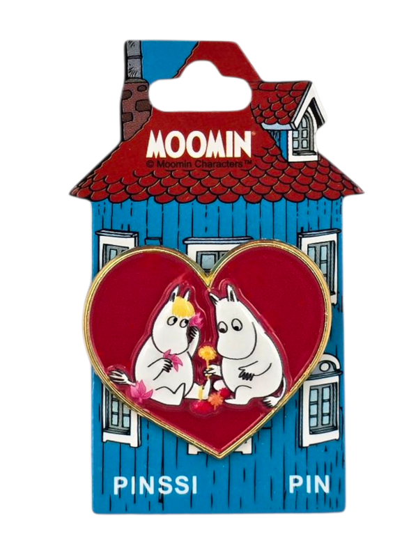 Mumin Pin &ndash; Mumintroll und Snorkfr&auml;ulein Herz