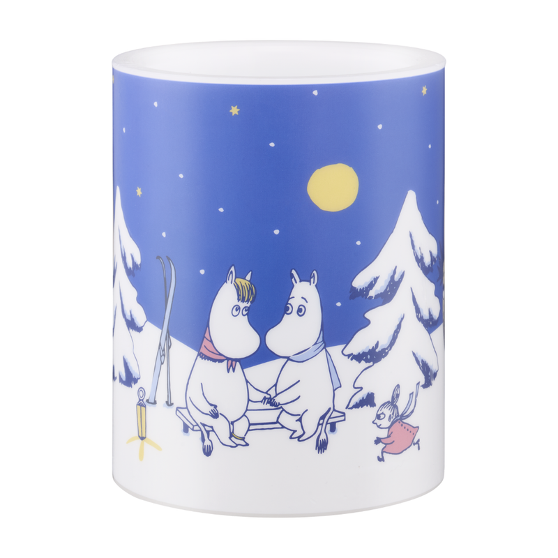 Muurla Mumin LED-Kerze "Sternennacht", 12,5 cm