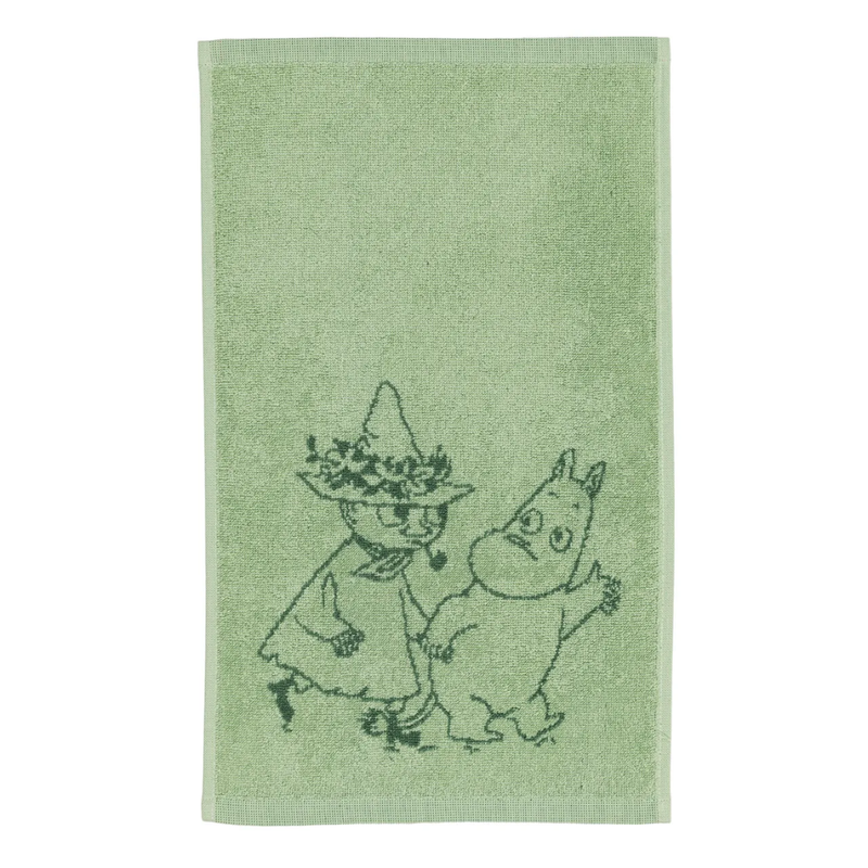 Arabia Mumin Handtuch 30x50cm Herzensfreunde, gr&uuml;n