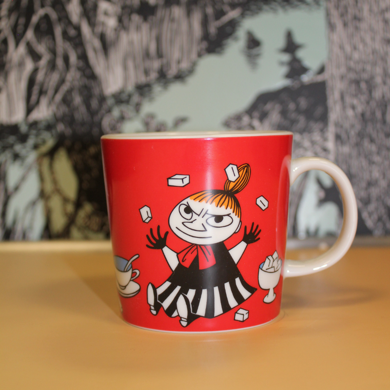Arabia Mumin Tasse Little My, rot