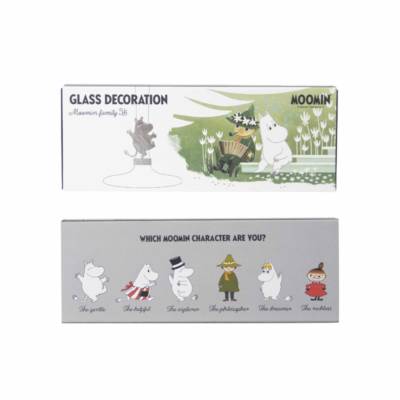 Pluto Produkter Mumin Glas-Marker, Silber